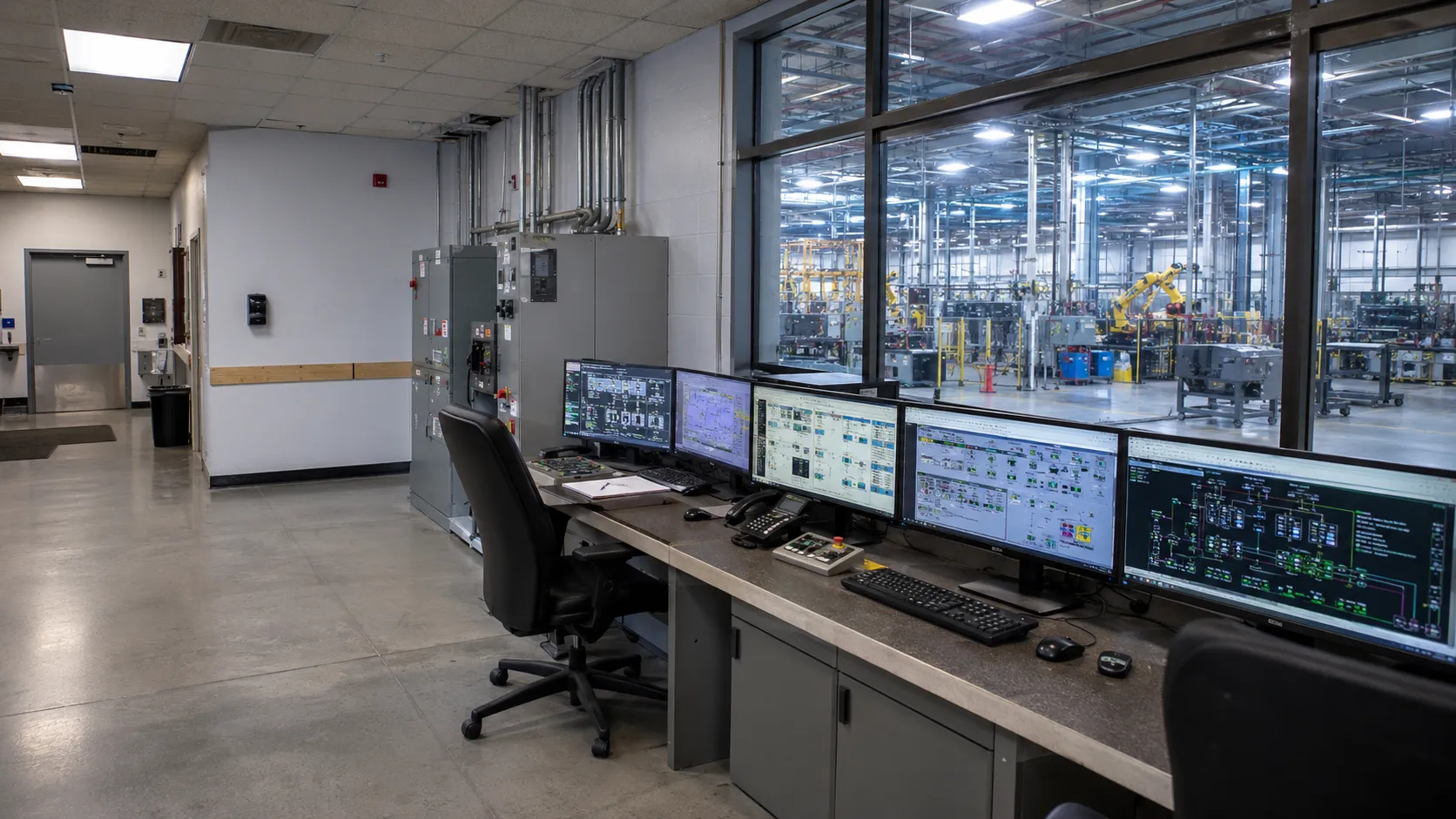 Industrial automation control systems and engineering workstations for plant operations